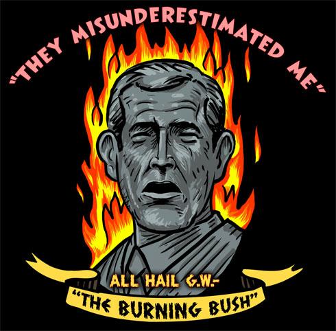 Cartoon: All Hail G.W. (medium) by monsterzero tagged president,george,bush,doofas,