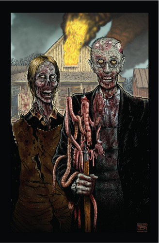 Cartoon: Americas Got Zombies! (medium) by monsterzero tagged brains,zombies,humor,horror