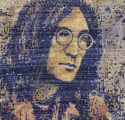 Cartoon: John Lennon (medium) by BenHeine tagged john,lennon,the,beatles,imagine,speed,painting,geometry,pop,art,uk,colours,modern,portrait,triangles,tutorial,step,by,etapes,texture,hair,face,visage,singer,guitarist,song,writer,musician,famous,fame,give,peace,chance,rock,and,roll,author,activist,paix,pa