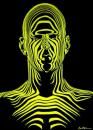 Cartoon: Find Your Face (small) by BenHeine tagged thesimpleline laurariding benheine painting visagetelescopique lines abstract future man face lignes rides cameleon mind splendidsight yellow universe nature quiet silence riddle ride bones outside inside head tete visage facies time excess 