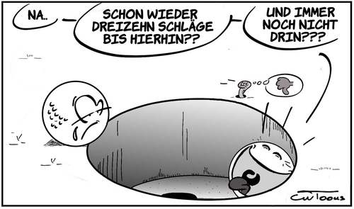 Cartoon: Kein Titel (medium) by cwtoons tagged sport,golf,ball