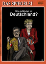 Cartoon: Wie gefährdet ist Deutschland? (small) by Anitschka tagged deutschland magazin propaganda angela merkel bombe terror thilo sarrazin