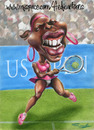 Cartoon: Serena Williams (small) by Fredy tagged serena,spots,tenis,girl