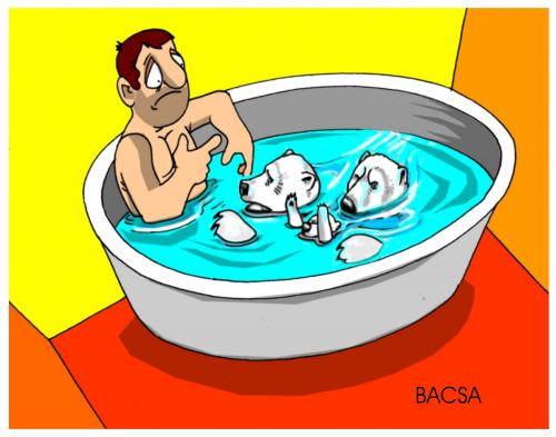 Cartoon: freezing (medium) by bacsa tagged freezing