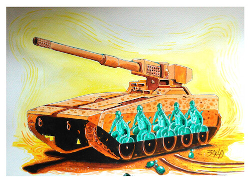 Cartoon: NO WAR (medium) by bacsa tagged no,war