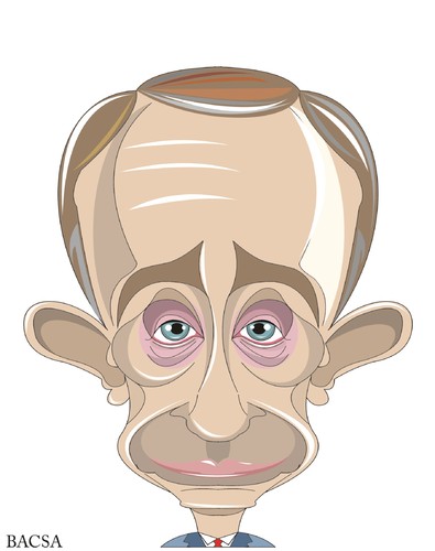 Cartoon: Putin (medium) by bacsa tagged putin