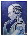 Cartoon: Artificial Intelligence (small) by bacsa tagged artificial,intelligence