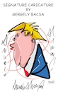 Cartoon: Donald Trump (small) by bacsa tagged donald,trump