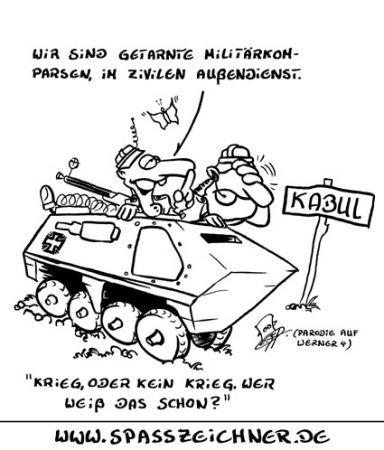 Cartoon: Kriegskomparsen (medium) by Clemens tagged karikatur,krieg,kabul