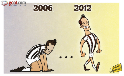 Cartoon: Juventus emerge from dark days (medium) by omomani tagged del,piero,juventus,serie