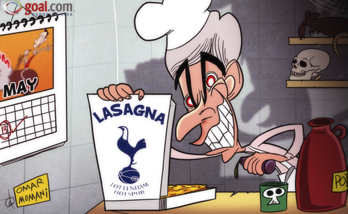 Cartoon: Wenger cooks up (medium) by omomani tagged arsenal,premier,league,tottenham,wenger