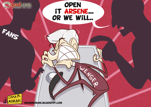 Cartoon: Wengers Locker (medium) by omomani tagged football,soccer,league,premier,england,france,arsenal,wenger