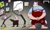 Cartoon: Big Sam strapped (small) by omomani tagged brendan,rodgers,mourinho,moyes,sam,allardyce,wenger,west,ham