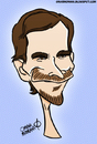 Cartoon: Christian Bale (small) by omomani tagged caricature,christian,bale,england,hollywood