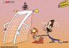 Cartoon: Fernando Torres bad romance (small) by omomani tagged chelsea,england,premier,league,spain,torres