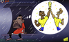Cartoon: Forlorn Anderson dreaming (small) by omomani tagged anderson,brazil,manchester,united,neymar,world,cup