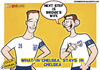 Cartoon: Lampard and Terry (small) by omomani tagged bridge,chelsea,england,lampard,manchester,city,premier,league,terry