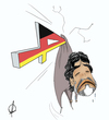 Cartoon: Maradona 4-0 (small) by omomani tagged maradona world cup argentina germany