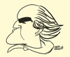 Cartoon: Marlon Brando Caricature (small) by omomani tagged marlon,brandi,hollywood,caricature,the,missouri,breaks