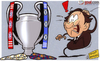 Cartoon: Michel reacts to Bayern v Chelse (small) by omomani tagged barcelona,bayern,munich,champions,league,chelsea,michel,platini,real,madrid