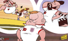Cartoon: Rooney channels his inner (small) by omomani tagged cantona,england,rooney