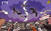 Cartoon: Swans take flight in Europe (small) by omomani tagged europa,league,jonjo,shelvey,michael,laudrup,michu,swansea,city,valencia,wilfried,bony