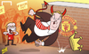 Cartoon: Van Gaal goes from king to devil (small) by omomani tagged manchester,united,scholes,van,gaal