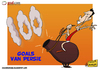 Cartoon: Van Persie 100 goals (small) by omomani tagged van persie holland arsenal england premier league