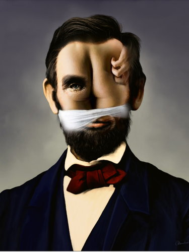 Cartoon: Abraham Lincoln! (medium) by willemrasingart tagged great,personalities