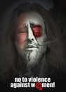 Cartoon: No to violence against women! (small) by willemrasingart tagged violence