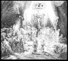 Cartoon: The cross (small) by willemrasingart tagged rembrandt,