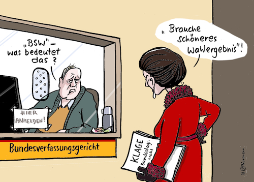 Cartoon: BSW? (medium) by Pfohlmann tagged bsw,bündnis,sahra,wagenknecht,parteiname,abkürzung,pforte,pförtner,bundesverfassungsgericht,klage,bundestagswahl,wahlergebnis,auszählung,wahlstimmen,demokratie,bsw,bündnis,sahra,wagenknecht,parteiname,abkürzung,pforte,pförtner,bundesverfassungsgericht,klage,bundestagswahl,wahlergebnis,auszählung,wahlstimmen,demokratie