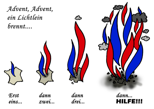 Cartoon: FN Advent (medium) by Pfohlmann tagged karikatur,cartoon,2015,color,farbe,frankreich,front,national,rechtsruck,regionalwahl,regionalwahlen,marine,le,pen,rechtsextremismus,rechtspopulistisch,rechtsextrem,partei,sieger,brand,feuer,flammen,logo,advent,lichtlein,karikatur,cartoon,2015,color,farbe,frankreich,front,national,rechtsruck,regionalwahl,regionalwahlen,marine,le,pen,rechtsextremismus,rechtspopulistisch,rechtsextrem,partei,sieger,brand,feuer,flammen,logo,advent,lichtlein