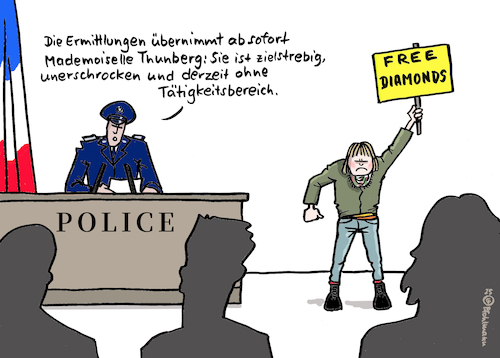 Cartoon: Free Diamonds (medium) by Pfohlmann tagged paris,louvre,polizei,thunberg,museum,raub,schmuck,diamanten,diamonds,greta,aktivismus,ermittlungen,klima,palästina,flotilla,paris,louvre,polizei,thunberg,museum,raub,schmuck,diamanten,diamonds,greta,aktivismus,ermittlungen,klima,palästina,flotilla