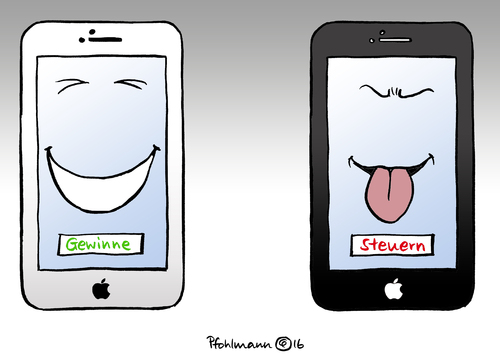 Cartoon: Gewinnphone (medium) by Pfohlmann tagged karikatur,cartoon,2016,color,farbe,irland,global,eu,iphone,apple,gewinn,gewinne,konzern,internetkonzern,steuern,europa,europäischer,gerichtshof,steuernachzahlung,subvention,steuergerechtigkeit,zunge,karikatur,cartoon,2016,color,farbe,irland,global,eu,iphone,apple,gewinn,gewinne,konzern,internetkonzern,steuern,europa,europäischer,gerichtshof,steuernachzahlung,subvention,steuergerechtigkeit,zunge