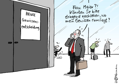 Cartoon: Gewissenssuche (medium) by Pfohlmann tagged karikatur,cartoon,2017,color,farbe,deutschland,homoehe,homosexualität,ehe,für,alle,abstimmung,bundestag,gewissen,merkel,bundeskanzlerin,mdb,abgeordnete,gewissensfreiheit,fraktionszwang,aufhebung,sekretärin,parlament,parlamentarier,karikatur,cartoon,2017,color,farbe,deutschland,homoehe,homosexualität,ehe,für,alle,abstimmung,bundestag,gewissen,merkel,bundeskanzlerin,mdb,abgeordnete,gewissensfreiheit,fraktionszwang,aufhebung,sekretärin,parlament,parlamentarier