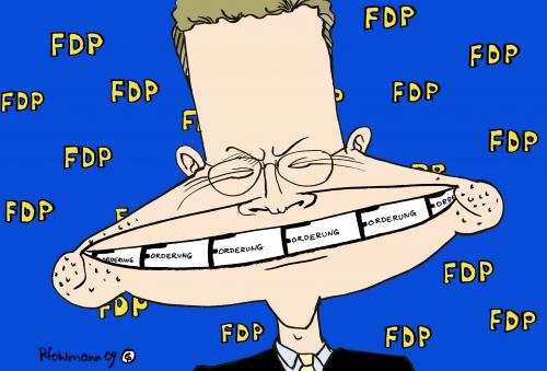 Cartoon: Grins (medium) by Pfohlmann tagged fdp,guido,westerwelle,landtagswahl,hessen,2009,sieger,gewinner,lächeln,grinsen,fdp,guido westerwelle,landtagswahl,hessen,wahl,wahlen,2009,sieger,gewinner,guido,westerwelle