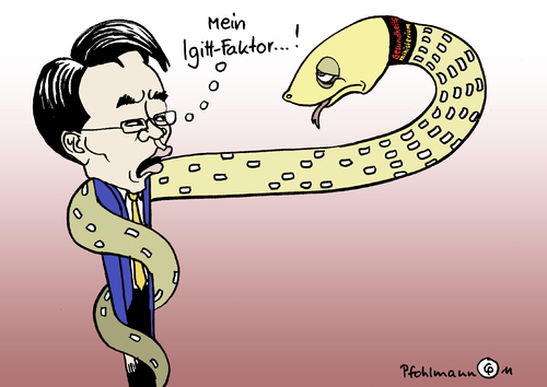 Cartoon: Igitt-Faktor (medium) by Pfohlmann tagged fdp,roesler,rösler,partei,vorsitzender,parteivorsitzender,gesundheitsminister,gesundheitsministerium,schlange,igitt,faktor,äsculap,aesculap,fdp,rösler,partei,vorsitzender,parteivorsitzender,gesundheitsminister,schlange,gesundheitsministerium,igitt,faktor