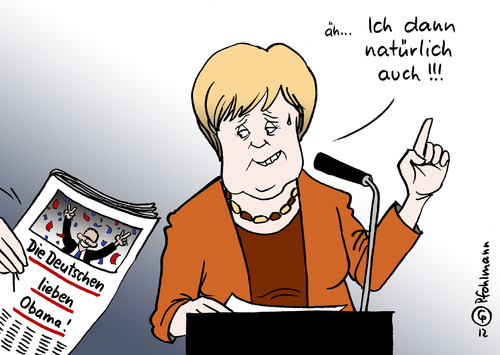 Merkel loves Obama