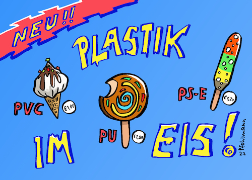 Cartoon: Plastik im Eis (medium) by Pfohlmann tagged plastik,müll,plastikmüll,kunststoff,umwelt,arktis,eis,speiseeis,mikroplastik,pvc,pu,styropor,nahrungskette,konsum,dermenschistsowasvonblöd,plastik,müll,plastikmüll,kunststoff,umwelt,arktis,eis,speiseeis,mikroplastik,pvc,pu,styropor,nahrungskette,konsum,dermenschistsowasvonblöd