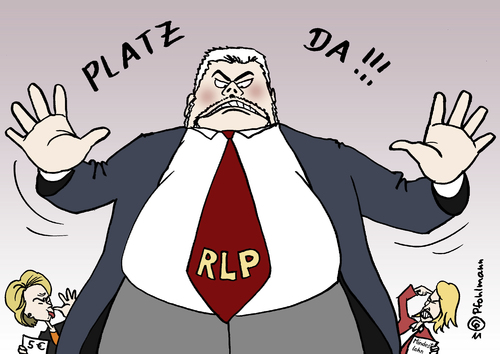 Cartoon: Platzhirsch (medium) by Pfohlmann tagged hartz,iv,beck,von,der,leyen,schwesig,vermittlungsausschuss,regelsatz,mindestlohn,verhandlungen,parteien,ministerpräsident,reform,verfassungsgericht,bundesverfassungsgericht,hartz,beck,leyen,schwesig,vermittlungsausschuss,regelsatz,mindestlohn,verhandlungen,parteien,ministerpräsident,reform,verfassungsgericht,bundesverfassungsgericht,arbeit,job