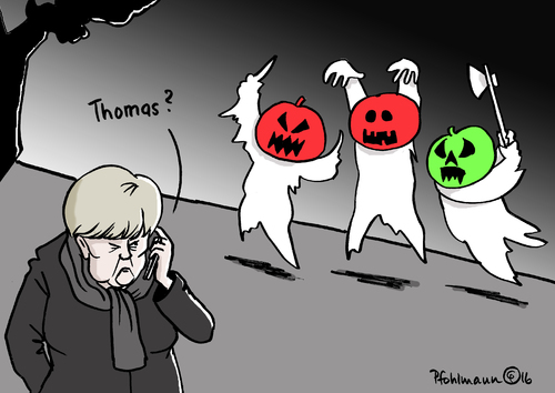 Cartoon: Rotrotgrün-Horror (medium) by Pfohlmann tagged karikatur,cartoon,2016,color,farbe,deutschland,global,welt,rot,grün,grüne,spd,linke,linkspartei,koalition,mehrheit,abwahl,horror,clowns,gruselclowns,horrorclowns,halloween,merkel,bundeskanzlerin,thomas,de,maiziere,innenminister,karikatur,cartoon,2016,color,farbe,deutschland,global,welt,rot,grün,grüne,spd,linke,linkspartei,koalition,mehrheit,abwahl,horror,clowns,gruselclowns,horrorclowns,halloween,merkel,bundeskanzlerin,thomas,de,maiziere,innenminister