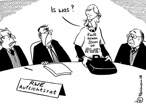 Cartoon: RWE-Boykott (medium) by Pfohlmann tagged wolfgang,clement,spd,rwe,parteiausschluss,schiedsgericht,aufruf,lobby,lobbyist,wolfgang clement,agenda 2010,alg 2,alg ii,andrea ypsilanti,arbeitsminister,atomkraftausstieg,atomkraftausstiegskritik,aufsichtsrat,ausschluss,braunkohletagebau garzweiler ii,bundesminister,bundesschiedskommission,chefredakteur,dussmann,energiepolitik,graf rotz,hamburger morgenpost,hartz,hartz iv,hartz4,landau media ag,linke,linkenpartei,lobbyismus,lobbyist,ministerpräsident,montagsdemonstration,nordrheinwestfalen,parteiausschlussverfahren,parteiaustritt,parteikritik,parteiordnungsverfahren,parteirausschmiss,parteirauswurf,parteischädigendes verhalten,rauswurf,rechtskräftig,rwe,rwe power ag,schröderianer,soziale partei deutschland,spd,spd kritik,steinkohlesubventionen,superminister,superministerium,untersuchungsausschuss,versöhnungsappell,vizevorstizender,wirtschaftsminister,wolfgang,clement,agenda,2010,alg,ii,andrea,ypsilanti,braunkohletagebau,garzweiler,graf,rotz,hamburger,morgenpost,iv,landau,media,ag,parteischädigendes,verhalten,power,soziale,partei,deutschland,kritik