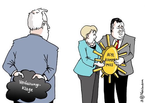 Cartoon: Seehofers Wolke (medium) by Pfohlmann tagged karikatur,cartoon,2015,color,farbe,deutschland,global,welt,flucht,asylkompromiss,koalition,große,csu,seehofer,union,merkel,spd,gabriel,cdu,sonne,wolke,klage,verfassungsklage,bundesverfassungsgericht,verfassungsgericht,streit,kompromiss,aufnahmezentren,transitzonen,einigung,harmonie,karikatur,cartoon,2015,color,farbe,deutschland,global,welt,flucht,asylkompromiss,koalition,große,csu,seehofer,union,merkel,spd,gabriel,cdu,sonne,wolke,klage,verfassungsklage,bundesverfassungsgericht,verfassungsgericht,streit,kompromiss,aufnahmezentren,transitzonen,einigung,harmonie