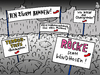 Cartoon: AfD-Klimapolitik (small) by Pfohlmann tagged karikatur,cartoon,2016,color,farbe,deutschland,afd,demo,klima,unwetter,sturm,gewitter,hochwasser,regen,wolkenbruch,starkregen,klimawandel,klimapolitik,forderungen,ausländerfeindlichkeit