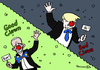 Cartoon: Good Clown Bad Clown (small) by Pfohlmann tagged karikatur,cartoon,2016,color,deutschland,usa,obama,trump,wahlkampf,clown,witze,witzig,humor,spaß,späße,abschied,präsident,auftritt,rede,satire,republikaner,präsidentschaftswahlen,wahlen,vorwahlen,kandidaten,good,bad