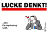 Cartoon: Lucke denkt! (small) by Pfohlmann tagged karikatur,cartoon,2015,color,farbe,deutschland,afd,lucke,denkt,nach,parteigründung,weckruf,alternative,für,spaltung,populistisch,eurokritisch,rechtspopulistisch,partei,austritt,parteiaustritt,schlagzeile