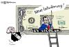 Cartoon: Neue Leitwährung! (small) by Pfohlmann tagged nicolas,sarkozy,leitwährung,dollar,finanzkrise,finanzpolitik,geldschein,banknote,g8