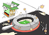 Cartoon: Popcorona (small) by Pfohlmann tagged 2020 corona coronavirus global welt deutschland fußball bundesliga fußballbundesliga stadion ansteckung pandemie virus popcorn entertainment unterhaltung virenschleuder