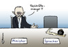 Cartoon: Schäuble-Sprecher (small) by Pfohlmann tagged deutschland,schäuble,finanzminister,sprecher,pressesprecher,rücktritt,schnecke,demütigung,mobbing,fachkraft,fachkräfte,arbeitsplatz